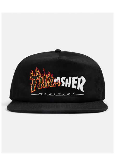 Thrasher Ignite Snapback Cap - Black
