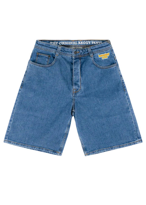 Homeboy X-Tra Monster Denim Shorts - Washed Blue