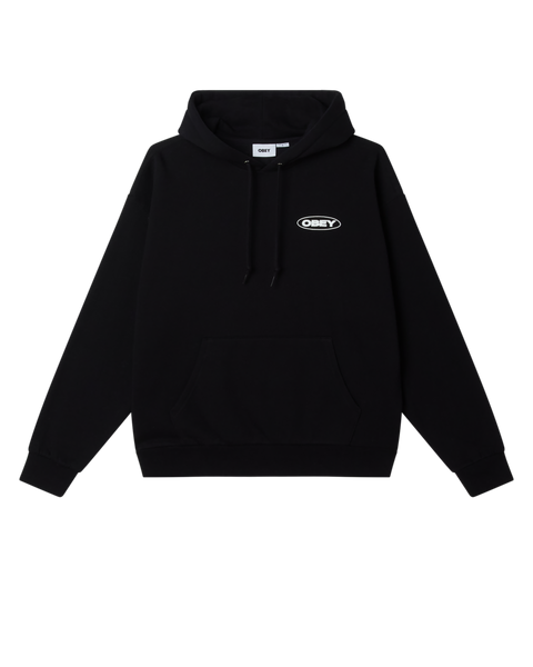 OBEY Oval Cities Hood - Black