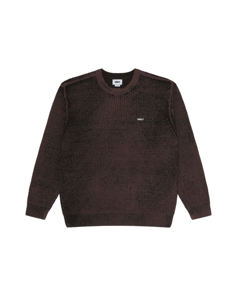 OBEY Spray Effect Sweater - Morel Multi