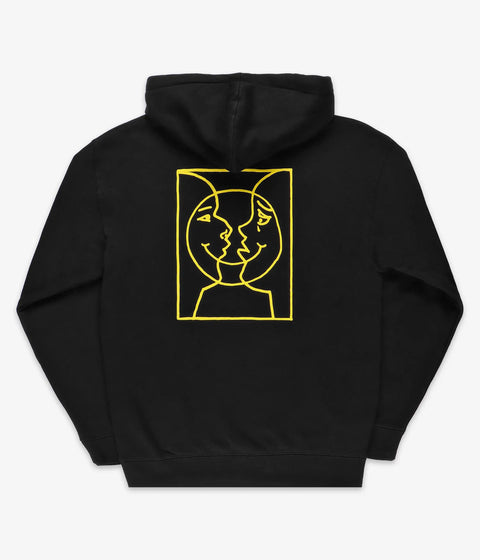 Krooked Moonsmile Raw Hoodie - Black
