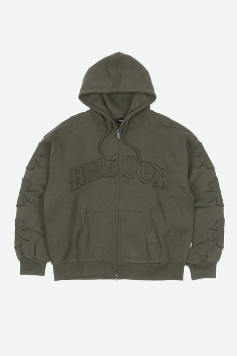 Wasted Paris Ordo Zip Hoodie - Army Green