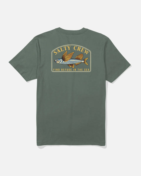Salty Crew Fly Home Tee - Laurel Wreath
