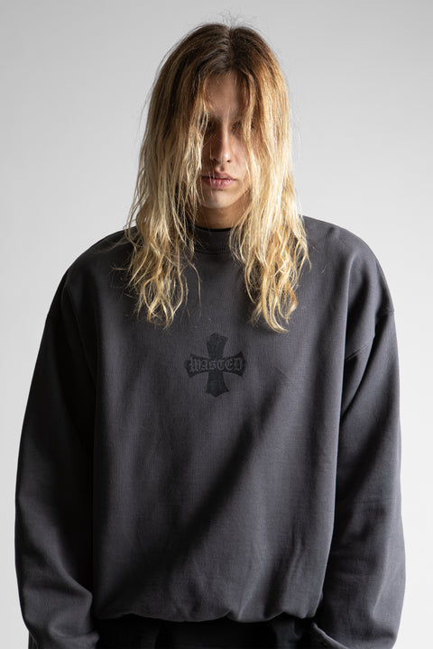 Wasted Paris Ordo Crewneck - Old Black