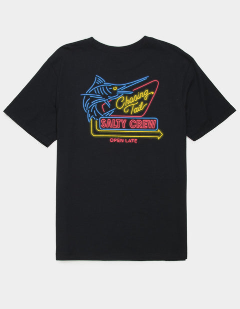 Salty Crew Neon Sign Tee - Black