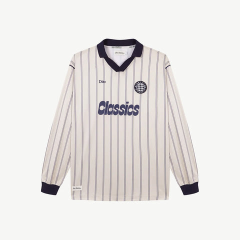 Dito Collective Classic Longsleeve Polo - White / Navy