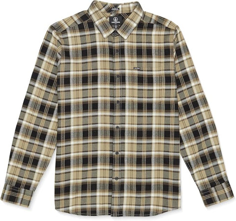 Volcom Caden Plaid Shirt - Light Khaki