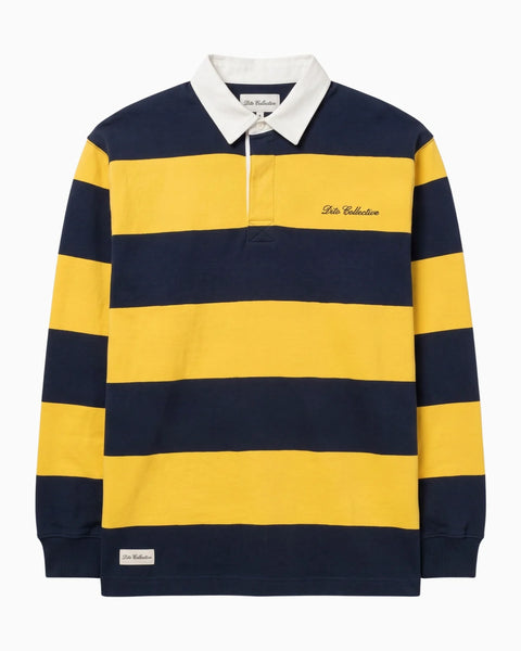 Dito Collective College Rugby Polo - Navy / Yellow