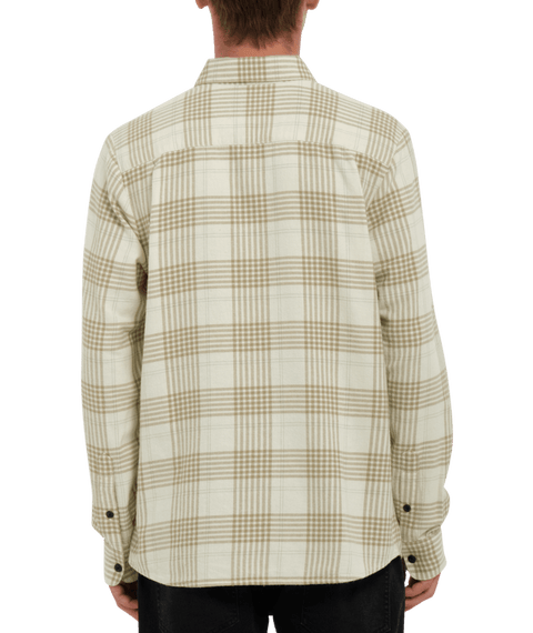 Volcom Caden Plaid Shirt - Dusty White