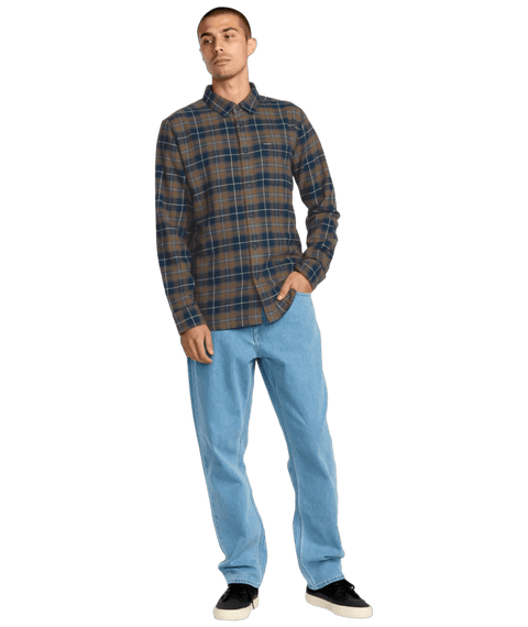 Volcom Caden Plaid Shirt - Navy