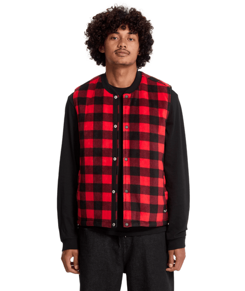 Volcom Bowered Vest - Lifeguard Red