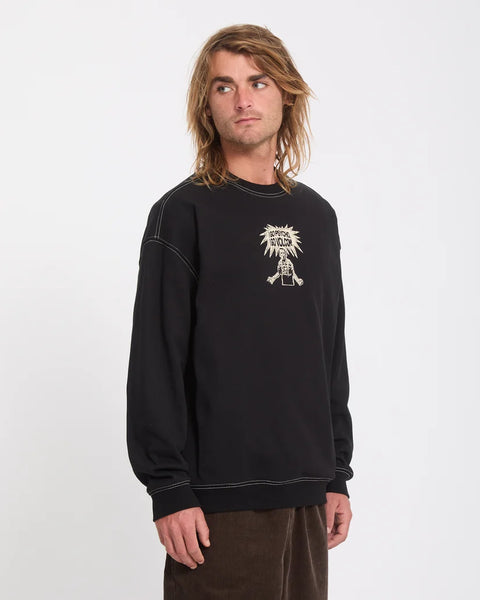 Volcom I Go Psycho Crew - Black