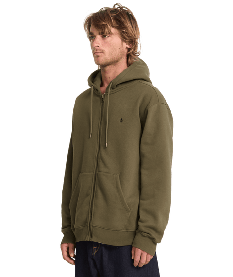 Volcom Single Stone Zip Hoodie - Sage Leaf