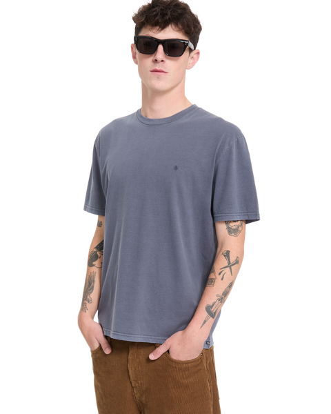 Volcom Solid Stone EMB Tee - Storm Blue