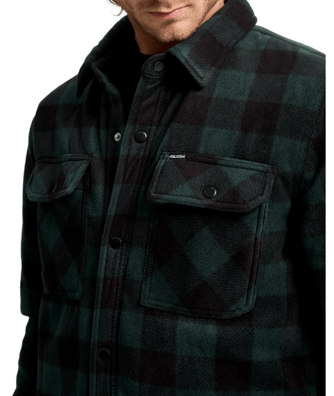 Volcom Bowered Fleece Shirt - Scarab