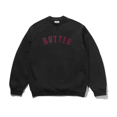 Butter Goods Arc Applique Crewneck - Black