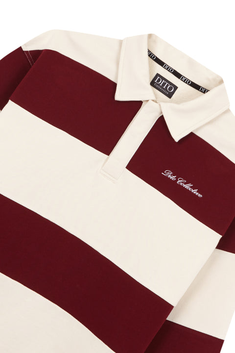 Dito Collective Clay Quarter Zip - Beige / Red