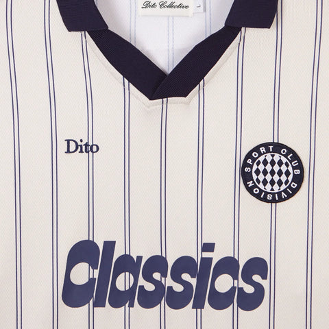 Dito Collective Classic Longsleeve Polo - White / Navy