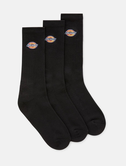 Dickies Valley Grove Socks 3 Pack - Black