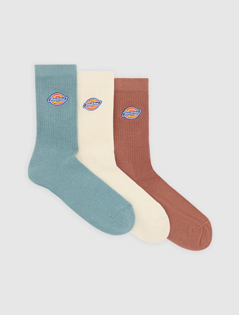 Dickies Valley Grove Socks 3 Pack - Stormy Sea