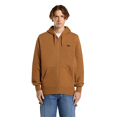 Dickies Summerdale Zip Hoodie - Brown Duck