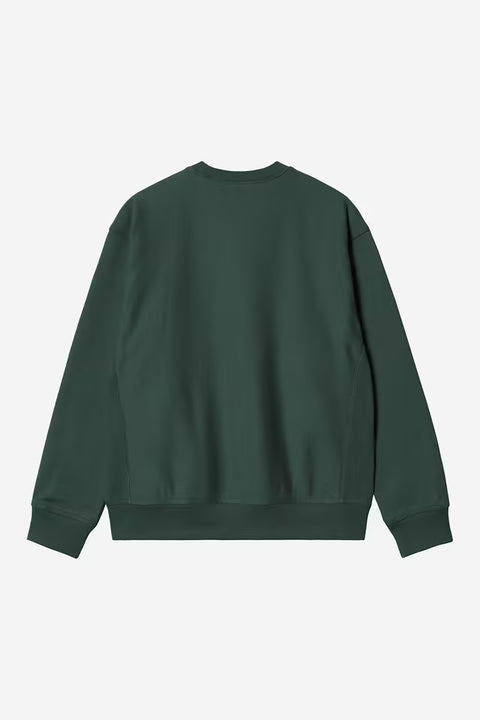 Carhartt WIP American Script Sweatshirt - Kale Green