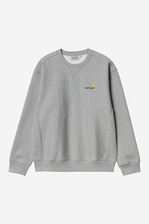 Carhartt WIP American Script Sweatshirt - Grey Heather