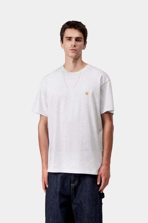 Carhartt WIP Chase Tee - Ash Heather / Gold
