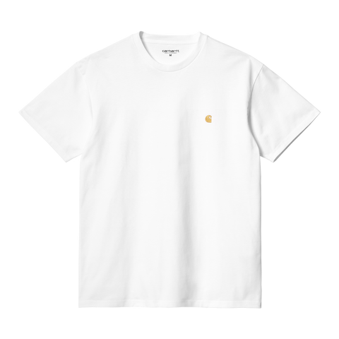 Carhartt WIP Chase Tee - White / Gold