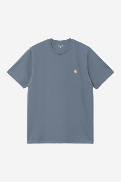 Carhartt WIP Chase Tee - Icesheet / Gold