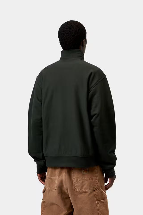 Carhartt WIP Half Zip American Script Sweatshirt - Raven
