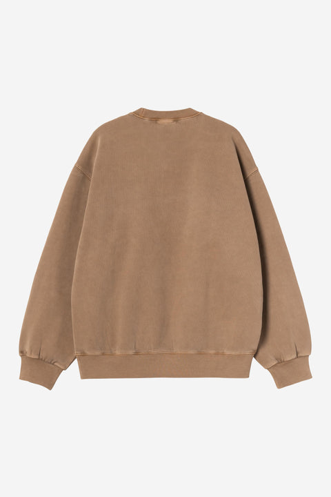 Carhartt WIP Vista Sweat - WIP H Brown Garment Dyed