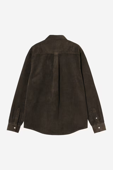 Carhartt WIP L/S Madison Cord Shirt - Tobacco