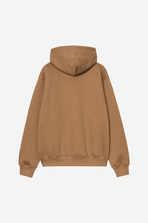 Carhartt WIP Hooded Carhartt Sweatshirt - WIP H Brown / Black