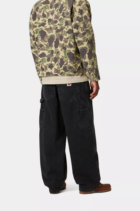 Carhartt WIP Nash Double Knee Pant - Black Stone Washed