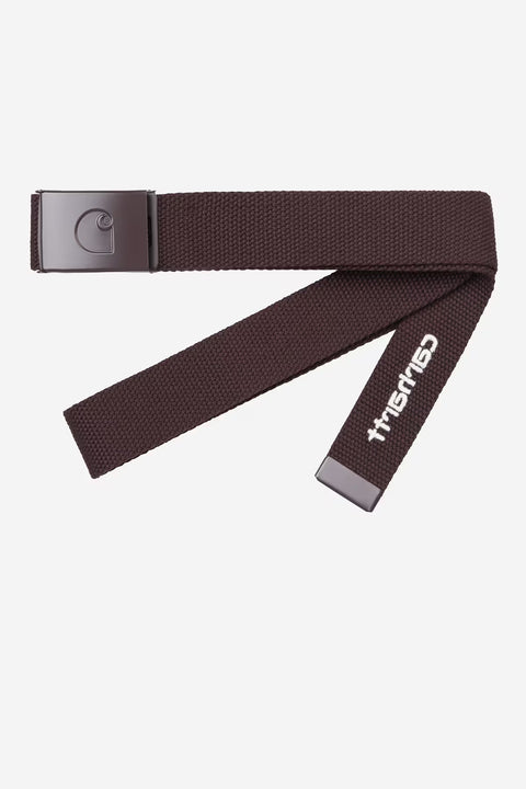 Carhartt WIP C-Logo Belt Tonal - Palisander / White