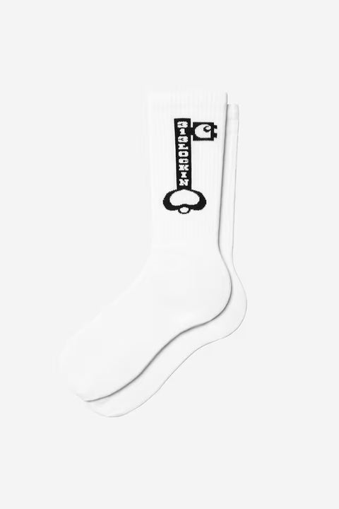 Carhartt WIP Locked Socks - White / Black
