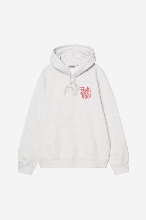 Carhartt WIP Hooded Spiral Sweatshirt - Ash Heather