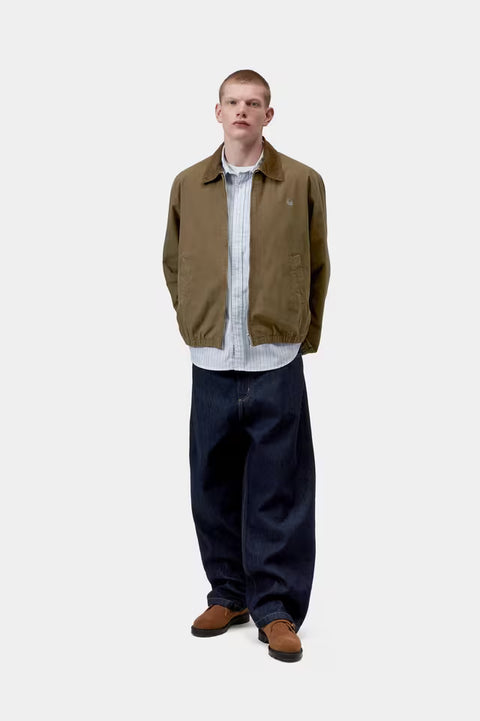 Carhartt WIP Madison Ripstop Jacket - Dark Bleech / Black, Garment Dyed