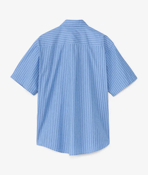 Carhartt WIP S/S Keene Shirt - Keene Stripe / Curacao