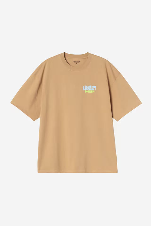 Carhartt WIP Lugagge Label Tee - Dusty H Brown