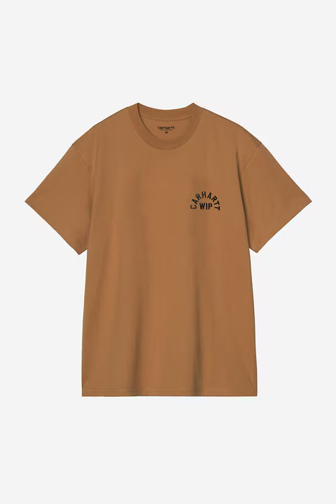 Carhartt WIP S/S Arch Script Tee - WIP H Brown / Black