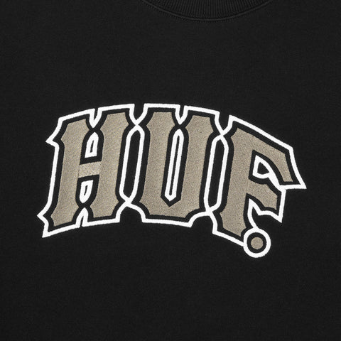 HUF Classic Arch Crew - Black