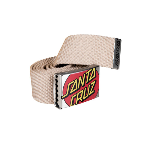 Santa Cruz Crop Dot Belt - Parchment