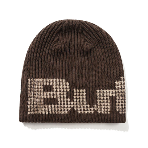 Butter Goods Stars Skully Beanie - Dark Brown