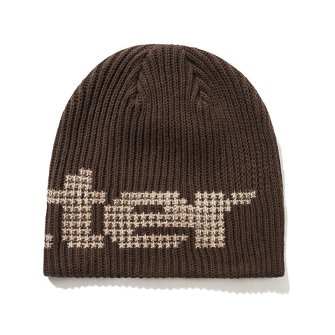 Butter Goods Stars Skully Beanie - Dark Brown