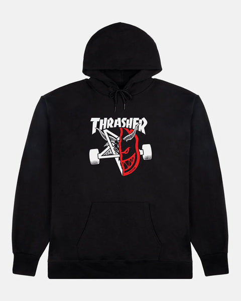 Thrasher X Spitfire Thrash & Burn Hoodie - Black