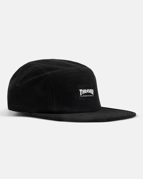 Thrasher 5 Panel Cap - Black