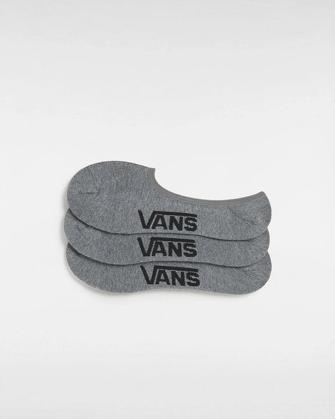 Vans Classic Invisible Socks 3 Pack - Grey