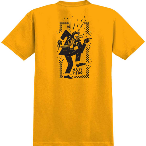 Anti Hero Rude Bwoy Tee - Gold